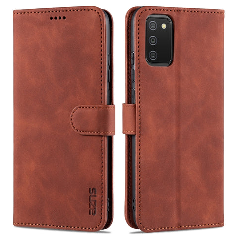 AZNS Skin Feel Calf Texture Horizontal Flip Leather Case with Card Slots & Holder & Wallet, For Samsung Galaxy A02, For Samsung Galaxy A02s