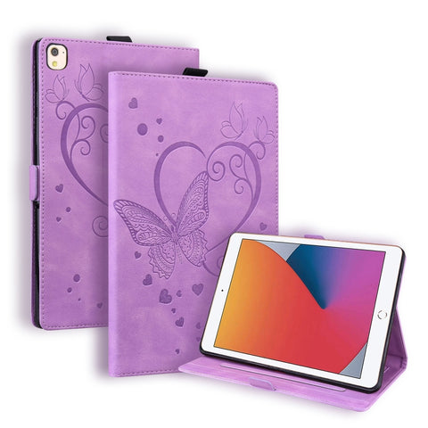 Love Butterfly Pattern Horizontal Flip Leather Case with Holder & Sleep / Wake-up Function, For iPad 9.7 (2017) (2018) / Air 2 Pro, For iPad 10.2 2021 / 2020 / 2019 / Air (2019) / 10.2 (2020), For iPad Mini 1 / 2 / 3 / 4 / 5                            ...