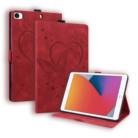 Love Butterfly Pattern Horizontal Flip Leather Case with Holder & Sleep / Wake-up Function, For iPad 9.7 (2017) (2018) / Air 2 Pro, For iPad 10.2 2021 / 2020 / 2019 / Air (2019) / 10.2 (2020), For iPad Mini 1 / 2 / 3 / 4 / 5                            ...