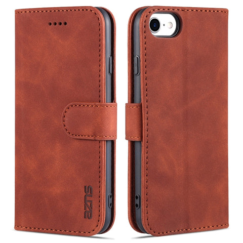 AZNS Skin Feel Calf Texture Horizontal Flip Leather Case with Card Slots & Holder & Wallet, For iPhone 6, For iPhone 7 Plus / 8 Plus, For iPhone 7 / 8 / SE (2020)