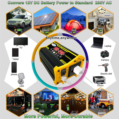 Legend II Generation 12V to 110V 300W Car Power Inverter, 12V to 110V