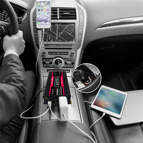 Zhizun 12V to 220V 4000W Car Power Inverter, 12V to 220V