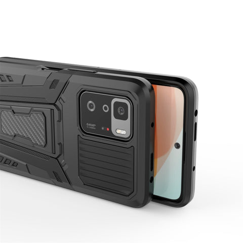 War Chariot Series Armor All-inclusive Shockproof PC + TPU Protective Case with Invisible Holder, For Xiaomi Redmi Note 10 Pro 5G, For Samsung Galaxy A22 4G, For OnePlus 9 Pro