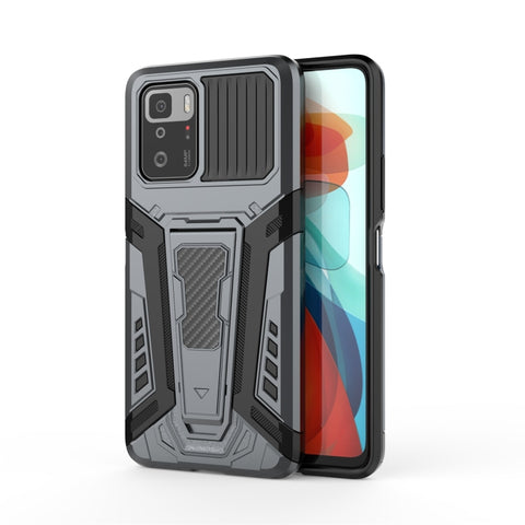 War Chariot Series Armor All-inclusive Shockproof PC + TPU Protective Case with Invisible Holder, For Xiaomi Redmi Note 10 Pro 5G, For Samsung Galaxy A22 4G, For OnePlus 9 Pro