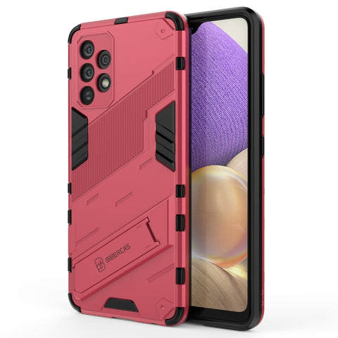 Punk Armor 2 in 1 PC + TPU Shockproof Case with Invisible Holder, For Samsung Galaxy A32 4G