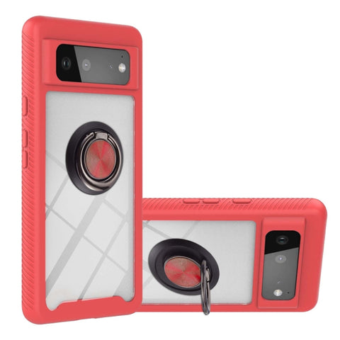 Starry Sky Solid Color Series Shockproof PC + TPU Protective Case with Ring Holder & Magnetic Function, For Google Pixel 6, For Google Pixel 6 Pro, For Samsung Galaxy A03s 166mm