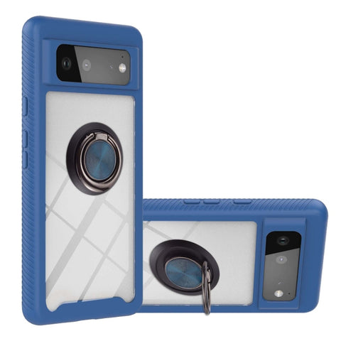 Starry Sky Solid Color Series Shockproof PC + TPU Protective Case with Ring Holder & Magnetic Function, For Google Pixel 6, For Google Pixel 6 Pro, For Samsung Galaxy A03s 166mm