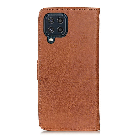 KHAZNEH Cowhide Texture Horizontal Flip Leather Case with Holder & Card Slots & Wallet, For Samsung Galaxy M32