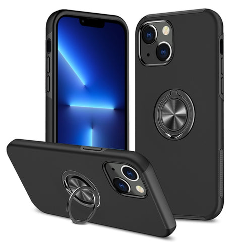 PC + TPU Shockproof Magnetic Protective Case with Invisible Ring Holder, For iPhone 13 mini, For iPhone 13, For iPhone 13 Pro, For iPhone 13 Pro Max