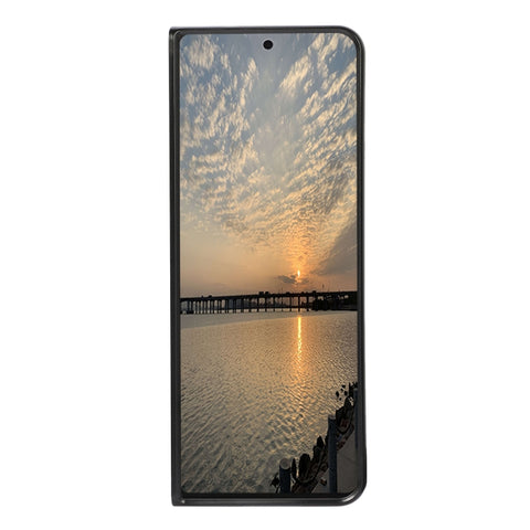 Lambskin Texture Shockproof Protective Leather Case, For Samsung Galaxy Z Fold3 5G