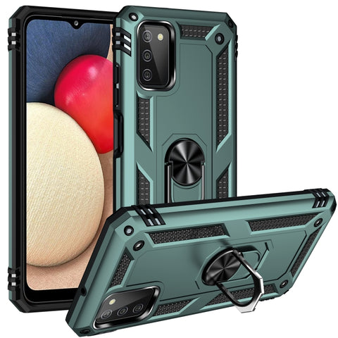 Shockproof TPU + PC Protective Case with 360 Degree Rotating Holder, For Samsung Galaxy A03s 166mm Version, For Samsung Galaxy A03s 166mm Version 166mm 版