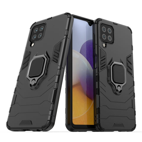 PC + TPU Shockproof Protective Case with Magnetic Ring Holder, For Samsung Galaxy M32 Indian Version