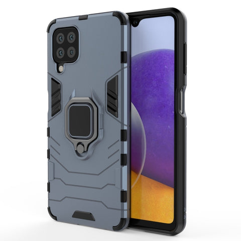 PC + TPU Shockproof Protective Case with Magnetic Ring Holder, For Samsung Galaxy M32 Indian Version
