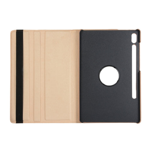 Litchi Texture Horizontal Flip 360 Degrees Rotation Leather Case with Holder, For Samsung Galaxy Tab S7 FE T730
