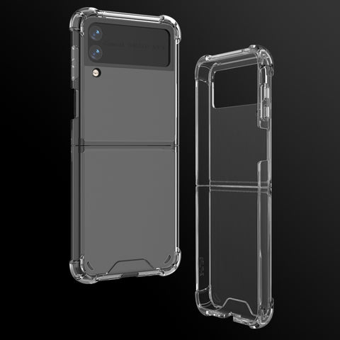 Shock-resistant Transparent Acrylic TPU Protective Case, For Samsung Galaxy Z Flip3 5G