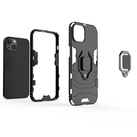 Shockproof PC + TPU Protective Case with Magnetic Ring Holder, For iPhone 13 mini, For iPhone 13, For iPhone 13 Pro, For iPhone 13 Pro Max