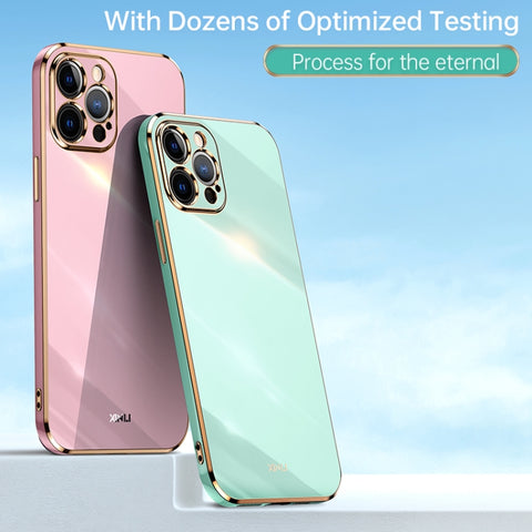 XINLI Straight Edge 6D Electroplate TPU Phone Case, For iPhone 12 Pro