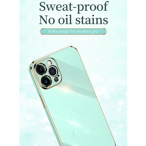 XINLI Straight Edge 6D Electroplate TPU Phone Case, For iPhone 12 Pro