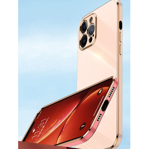 XINLI Straight Edge 6D Electroplate TPU Phone Case, For iPhone 12 Pro