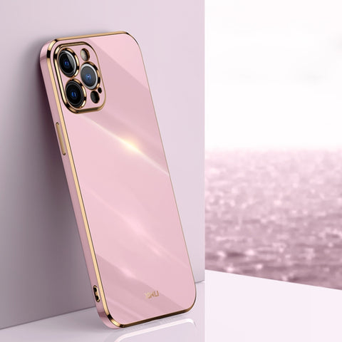 XINLI Straight Edge 6D Electroplate TPU Phone Case, For iPhone 12 Pro