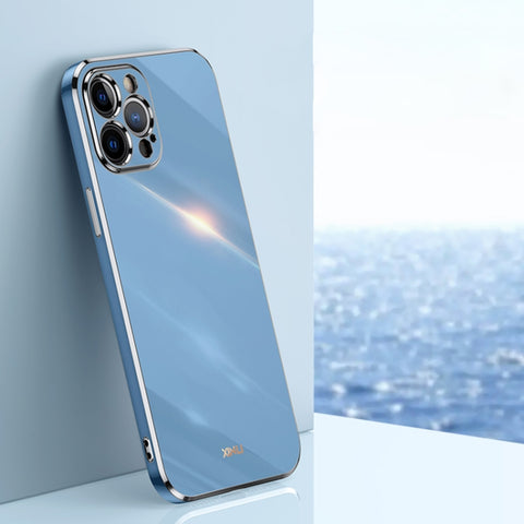 XINLI Straight Edge 6D Electroplate TPU Phone Case, For iPhone 12 Pro