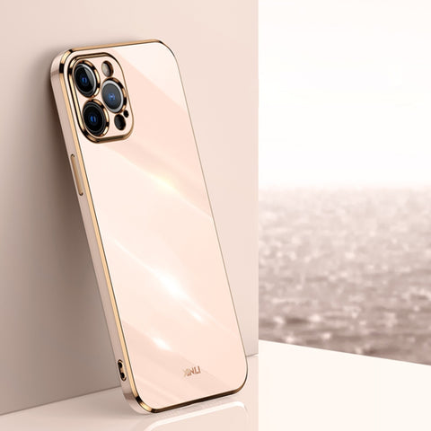 XINLI Straight Edge 6D Electroplate TPU Phone Case, For iPhone 12 Pro