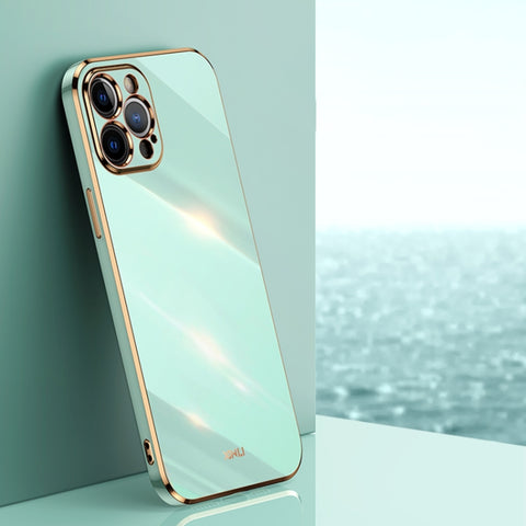 XINLI Straight Edge 6D Electroplate TPU Phone Case, For iPhone 12 Pro