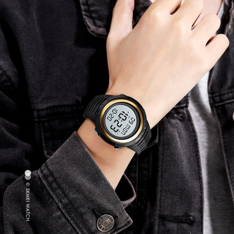 SKMEI 1632 Dual Time Display Luminous Electronic Watch, Support Alarm Clock