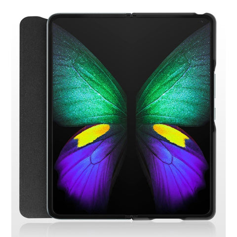 Cowhide Shockproof Fold Splicing Leather Case, For Samsung Galaxy Z Fold3 5G
