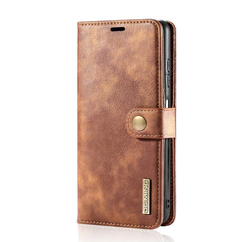 DG.MING Crazy Horse Texture Flip Detachable Magnetic Leather Case with Holder & Card Slots & Wallet, For Samsung Galaxy A22 5G