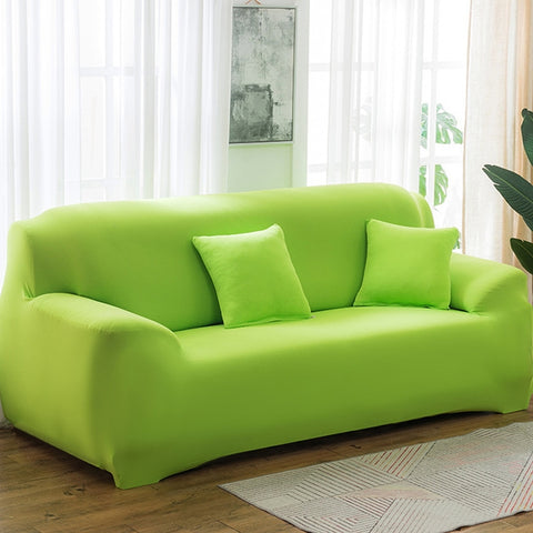145-185cm Four Seasons Solid Color Elastic Full Coverage Non-slip Sofa Cover