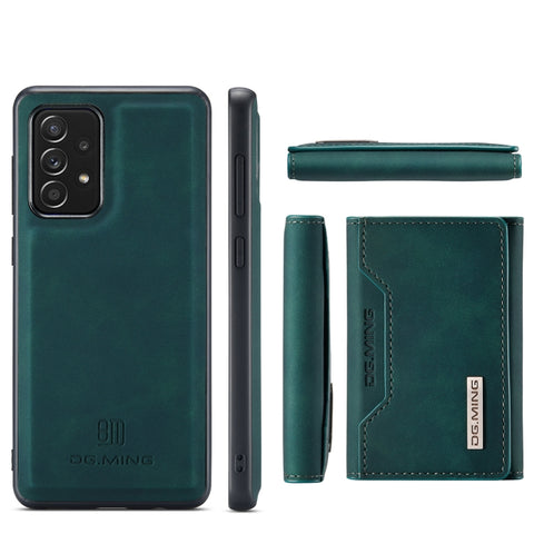 DG.MING M2 Series 3-Fold Multi Card Bag + Magnetic Back Cover Shockproof Case with Wallet & Holder Function, For Samsung Galaxy A02s, For Samsung Galaxy A32 5G, For Samsung Galaxy A42 5G, For Samsung Galaxy A52 5G / 4G, For Samsung Galaxy A72 5G / 4G  ...