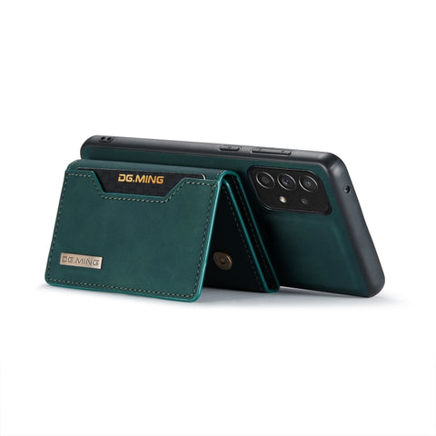 DG.MING M2 Series 3-Fold Multi Card Bag + Magnetic Back Cover Shockproof Case with Wallet & Holder Function, For Samsung Galaxy A02s, For Samsung Galaxy A32 5G, For Samsung Galaxy A42 5G, For Samsung Galaxy A52 5G / 4G, For Samsung Galaxy A72 5G / 4G  ...