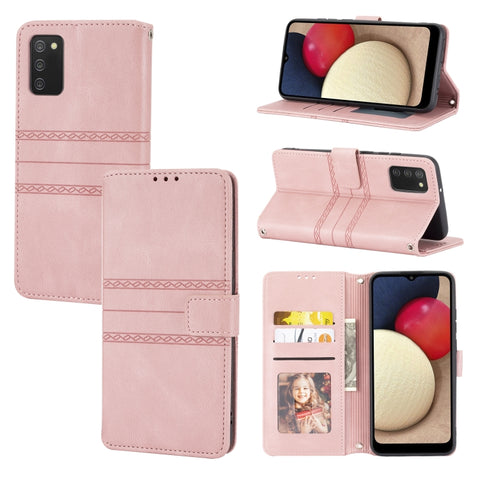 Embossed Striped Magnetic Buckle PU + TPU Horizontal Flip Leather Case with Holder & Card Slot & Wallet & Photo Frame & Sling, For Samsung Galaxy S20 FE 5G, For Samsung Galaxy S21 5G, For Samsung Galaxy S21+ 5G, For Samsung Galaxy S21 Ultra 5G         ...