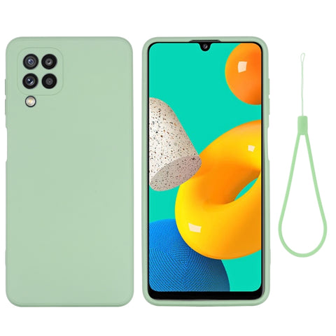 Solid Color Liquid Silicone Dropproof Full Coverage Protective Case, For Samsung Galaxy M32 4G Indian Version