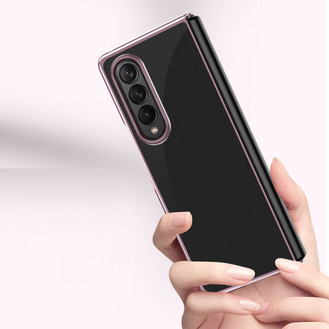 Electroplated Transparent Folding Case, For Samsung Galaxy Z Fold3 5G