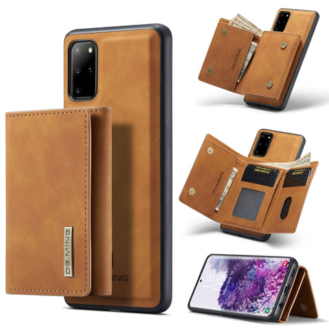 DG.MING M1 Series 3-Fold Multi Card Wallet  Back Cover Shockproof Case with Holder Function, For Samsung Galaxy S20 Ultra, For Samsung Galaxy S20+