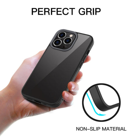 Ming Shield Hybrid Frosted Transparent PC + TPU Scratchproof Shockproof Case, For iPhone 13 mini, For iPhone 13, For iPhone 13 Pro, For iPhone 13 Pro Max