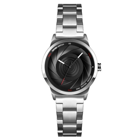 SKMEI 9210 Ladies Business Watch Simple 3D Dial Quartz Watch, For Ladies