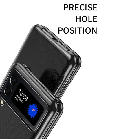 Electroplated Transparent Folding Case, For Samsung Galaxy Z Flip3 5G