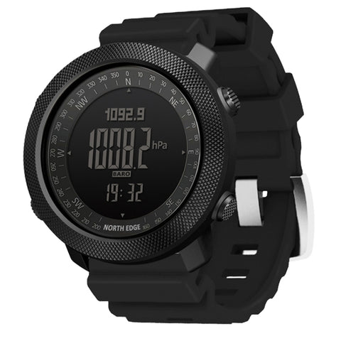 NORTH EDGE Multi-function Waterproof Outdoor Sports Electronic Smart Watch, Support Humidity Measurement / Weather Forecast / Speed Measurement, Silicone Strap