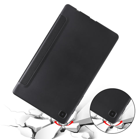 3-folding Horizontal Flip Honeycomb TPU Shockproof + PU Leather Case with Holder, For Samsung Galaxy Tab A7 Lite T225