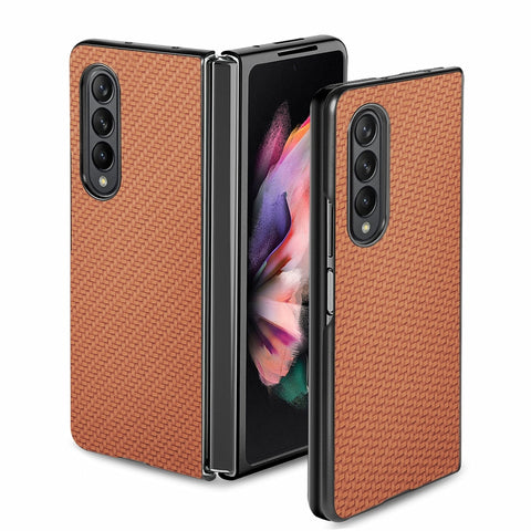 Cross Pattern Slim PC Protective Case, For Samsung Galaxy Z Flip3 5G, For Samsung Galaxy Z Fold3 5G