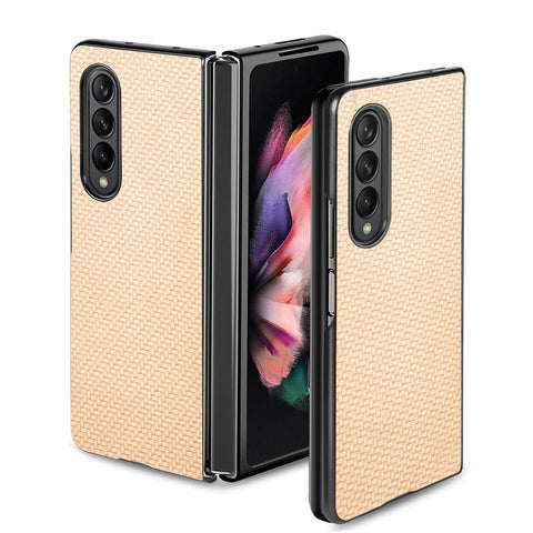 Cross Pattern Slim PC Protective Case, For Samsung Galaxy Z Flip3 5G, For Samsung Galaxy Z Fold3 5G