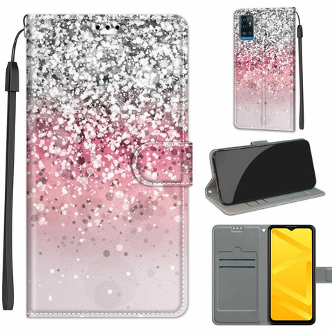 Voltage Coloured Drawing Magnetic Clasp Horizontal Flip PU Leather Case with Holder & Card Slots, For ZTE Blade A71