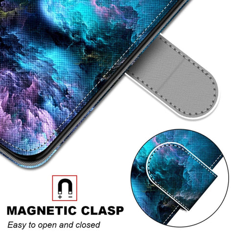 Coloured Drawing Cross Texture Horizontal Flip PU Leather Case with Holder & Card Slots & Wallet & Lanyard, For Samsung Galaxy A22 4G, For Samsung Galaxy A22 5G