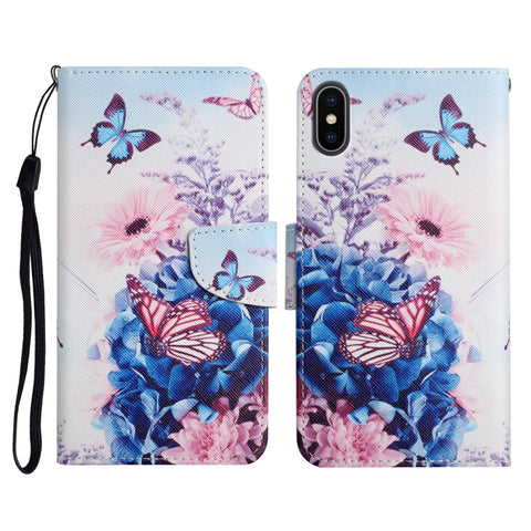 Painted Pattern Horizontal Flip Leather Case with Holder & Card Slot & Wallet, For iPhone 11, For iPhone XS Max, For iPhone XR