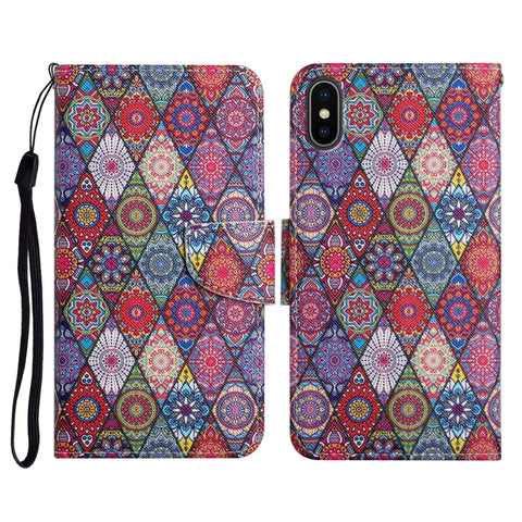 Painted Pattern Horizontal Flip Leather Case with Holder & Card Slot & Wallet, For iPhone 11, For iPhone XS Max, For iPhone XR