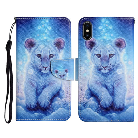 Painted Pattern Horizontal Flip Leather Case with Holder & Card Slot & Wallet, For iPhone 11, For iPhone XS Max, For iPhone XR