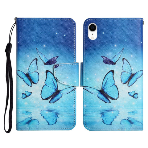 Painted Pattern Horizontal Flip Leather Case with Holder & Card Slot & Wallet, For iPhone 11, For iPhone XS Max, For iPhone XR